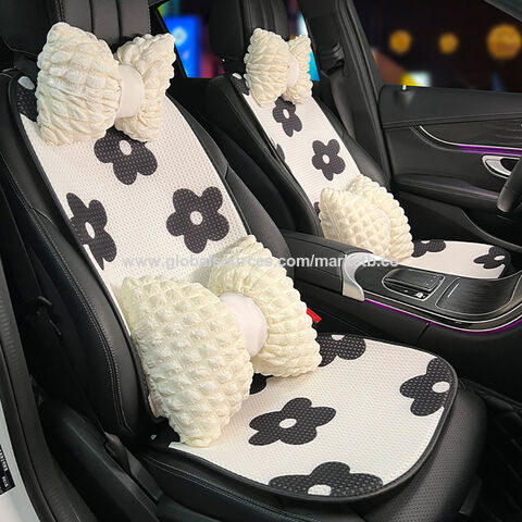 Buy Wholesale China 2023 Fashion Car Lumbar Pillow Seat Set Flower Printed  Seat Cover Soft Car Neck Headrest Universal Car Set Covers & Car Seat  Covers at USD 19.75