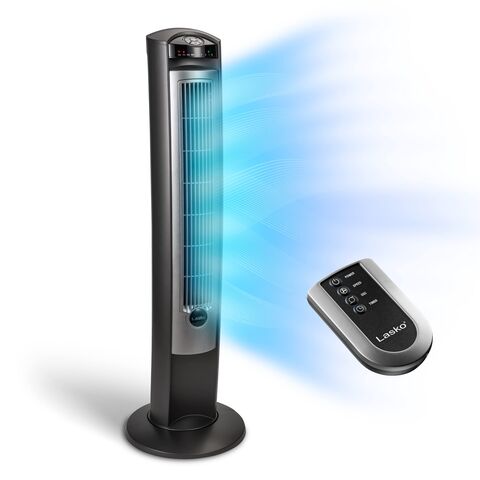 Ventilador de torre con control remoto oscilante de bajo consumo energético, 3 velocidades silenciosas, temporizador para dormitorio, sala de estar y oficina