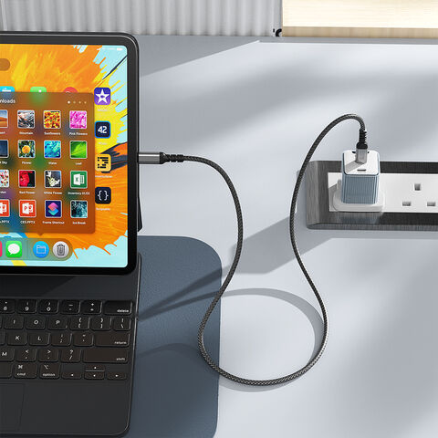 Cargador de pared Vina de alta calidad PD 45W GaN negro PD-45W USB tipo C con enchufe UK, aprobado por UKCA CE para tablet, teléfono móvil y portátil for sale at factory direct price