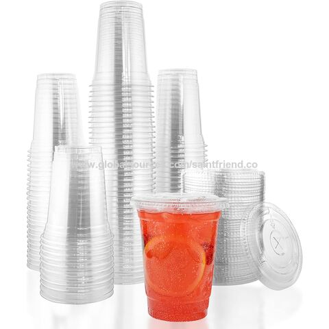 Buy Wholesale China Pet Cups With Lids, Disposable Clear Plastic Cups ...