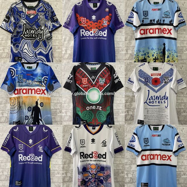 Großhandel Günstige National Rugby League Trikots 2023 Bulldogs SHARKS Melbourne