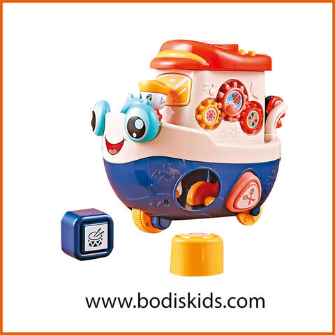 Compre Brinquedos Do Bebê 0-3 Meses Brinquedo Elétrico Plástico Blocos De  Construção Barco e Brinquedo de China por grosso por 4.93 USD