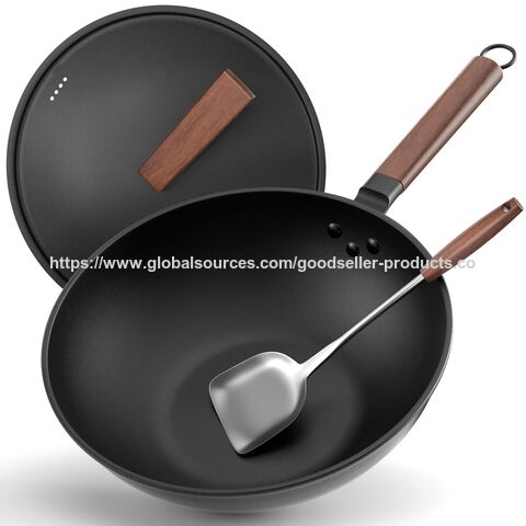 Sartén Antiadherente con Mango de Acero Inoxidable, Apta para Lavavajillas y Horno, Color Negro - Para Cocina Profesional for sale at factory direct price