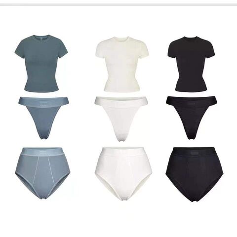 2023 Custom Logo Modest Cotton Plus Size Sexy Bra And Panties