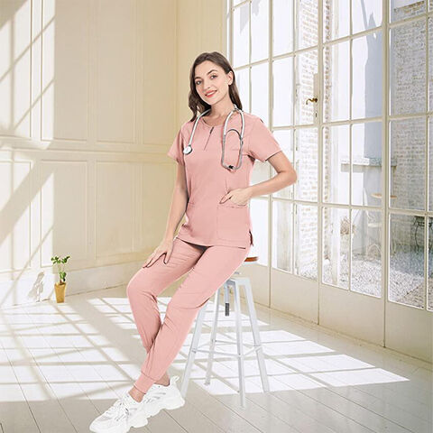 Classic V-Neck Scrub Top Yoga Scrub Pants Nurse Hospital Uniforms Medical Scrubs  Uniforms Hospital Women's Scrub Suit - China Medical Scrubs Sets and Nurse  Uniform price