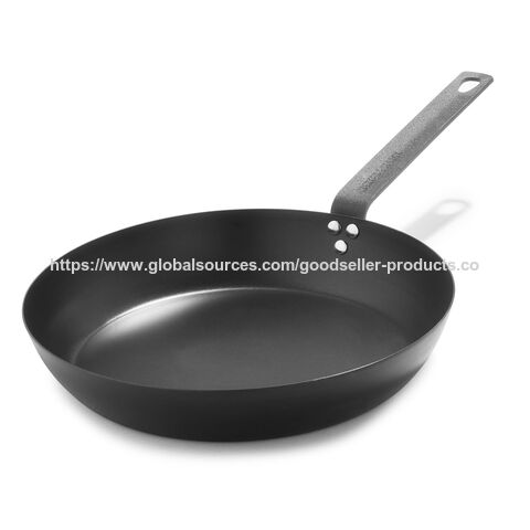 Eingebrannte Kohlenstoffstahl-Induktionspfanne 30 cm, Ofenfestes Kochgeschirr für vielseitiges Kochen for sale at factory direct price