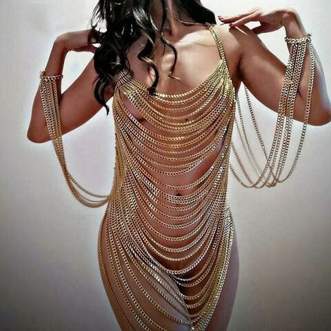 Bincho Sexy Nightclub Back Metal Chain Multi-layer Alloy Shoulder Chain Long Body Chain Dress Bodysuits For Women $38.7 - Wholesale China Bodysuits For Women at factory prices from Yiwu Bincho Jewelry Co., Bincho Sexy Nightclub Back Metal Chain Multi-layer Alloy Shoulder Chain Long Body Chain Dress Bodysuits For Women $38.7 - Wholesale China Bodysuits For Women at factory prices from Yiwu Bincho Jewelry Co.,