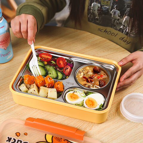 Fiambrera de comida de gran capacidad con bolsa térmica, termo de acero  inoxidable de 2 y 3 capas, contenedor de comida a prueba de fugas, Bento  Box - AliExpress