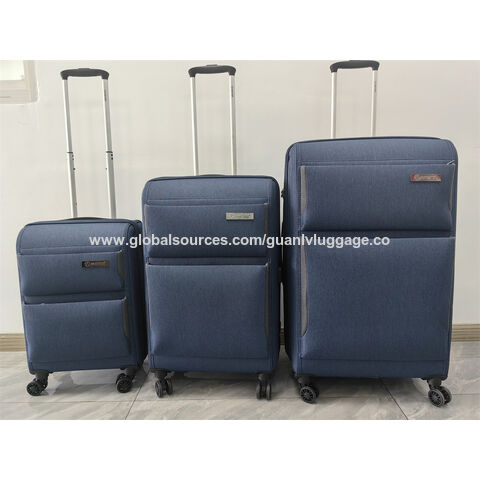 Rockland juego de 4 piezas de valijas con ruedas y bolsas para viaje,  Azul), F32-BLUE