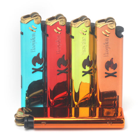 cigarette lighter wholesale Wholesale Custom logo Triple Jet Flame Lighter Smoking Accessories Visible  Gas Window Cigar Punch Portable Cigarette Lighters