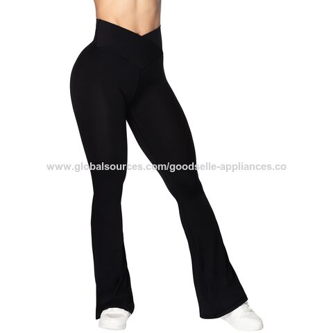 Compre 2023 Moda Yoga Calças Flare Leggings Com Tummy Control Calças Largas  De Cintura Alta e Equipamentos Esportivos, Yoga Pano, Yoga Wear, Calças,  2023 de China por grosso por 2.4 USD