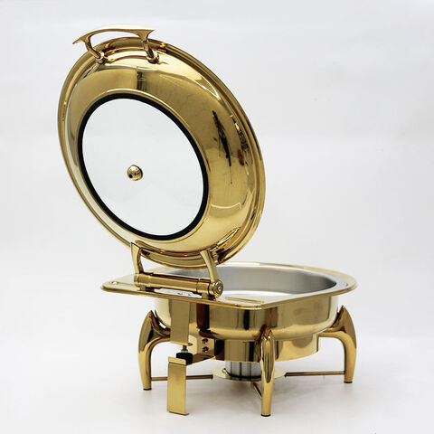 Other hotel supplies 6.5L cheffing stainless steel chef dish set food warmers buffet chafing dish for catering serving dish for sale at factory direct price