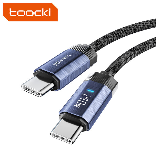 Toocki 2023 Kompatible Modelle 1m 2m Aluminiumlegierung C-C 240W PD Schnelllade-Datenkabel