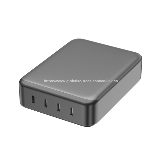 Estación de Carga ODM/OEM, 240W USB PD3.1 con 4 Puertos Tipo C, Asignación Dinámica de Potencia Multi-puerto PD 3.1, Control Inteligente de Potencia