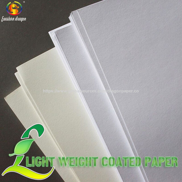 85% Helligkeit 120 GSM Recyclingfähiges LWC-Papier für Hochauflösenden Kunstdruck for sale at factory direct price