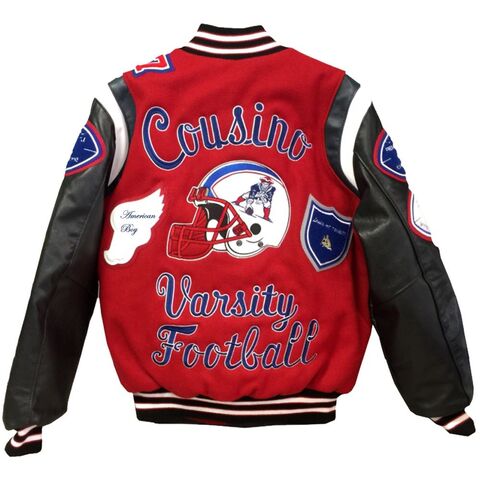 Custom Varsity Football Jacket, Football Patches Jacket, Men High