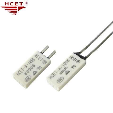 High quality manufacturer HCET-A 12V 10A 2.5A 250V Normally Closed Motor Thermal Protector Bimetal strip