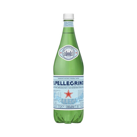 Bulk San Pellegrino Sparkling Water, 1L Glass Bottle (12 Pack