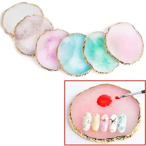 Buy Standard Quality China Wholesale Professional Crystal Agate Resin  Palette For Nails Pink Nail Art Palette Cream Nail Polish Palette $0.8  Direct from Factory at Suzhou Faya International Trading Co., Ltd.