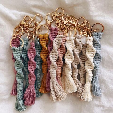 Tassel Home Made Key Rings Multicolour Assorted Rajasthani