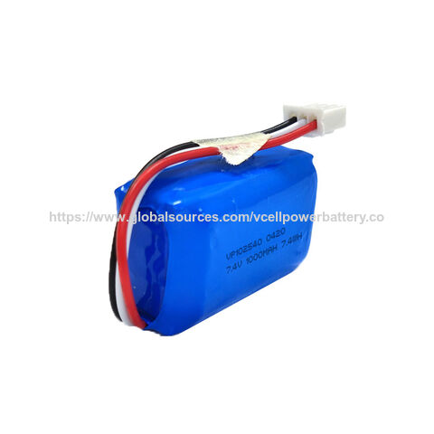 Baterai Li-Polymer Isi Ulang VCELL/OEM VP102540 7.4V 1000mAh Kepadatan Energi Tinggi dengan PCM untuk Tablet PC
