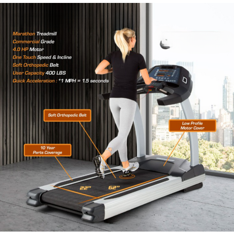 4.0 hp online treadmill