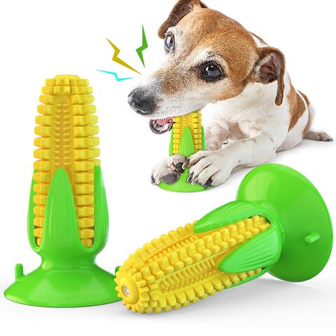 Dog Chewy Squeaky Toy Interactive Ball Egg Shaped Teeth Cleaning Toy