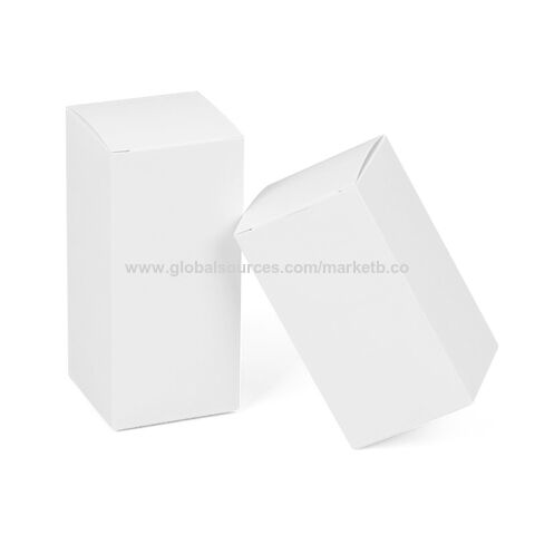 Boite carton blanc rectangle pour rangement 1000 cartes collection