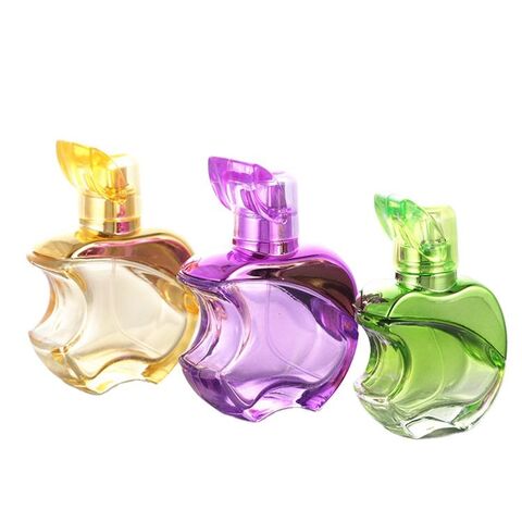 30 Ml 50 Ml 100 Ml Purple Green Yellow Empty Apple Shaped Glass