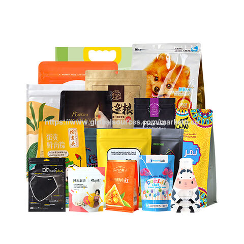 Custom Oem Printed Food Grade Ziplock Snack Plastic Pouch Food