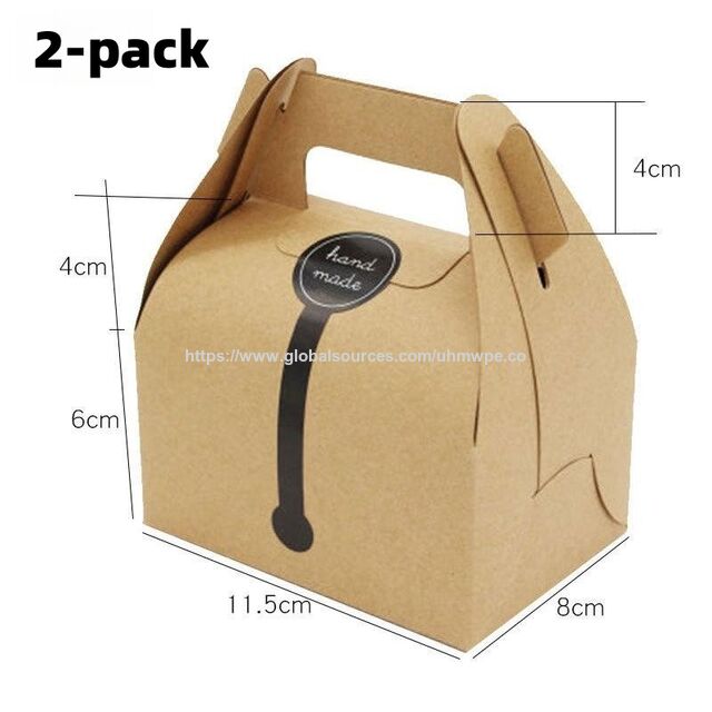 Boîtes personnalisées faites à la main pour bouteilles de pudding et aliments surgelés de boulangerie
