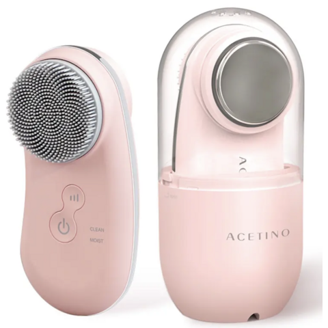 Wireless Ultrasonic Silicone Electric Facial Cleansing Brush Cyan