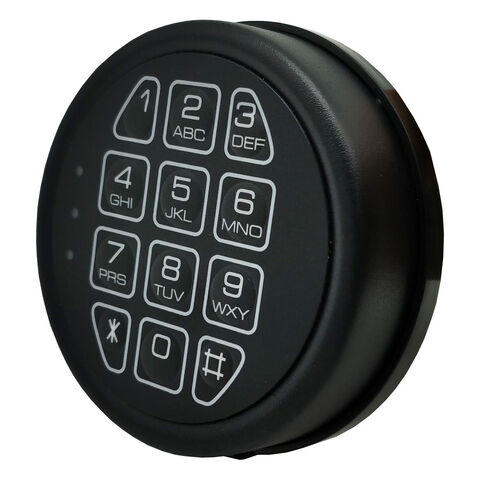 Yosec Electronic Round Black Keypad Gun Safe Lock With Solenoid ...