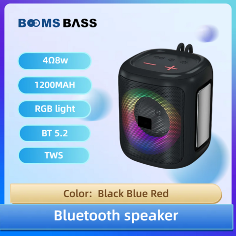 Bluetooth speaker blinking blue light fashion