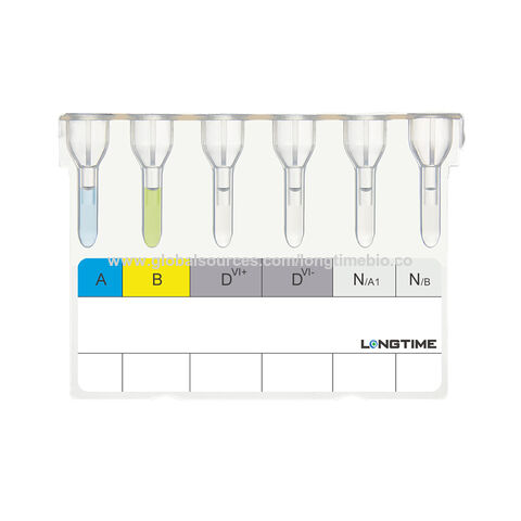 Longtime Abo/rhd Blood Group Antibody Test Kit Blood Typing Reagent ...