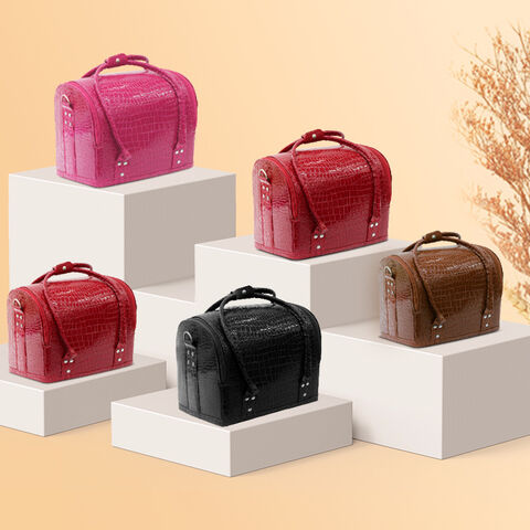 Bolsa de maquillaje de gran capacidad, impermeable, portátil, para almacenamiento de maquillaje, belleza, manicura, tatuajes, caja de herramientas, estuche de maquillaje resistente al desgaste