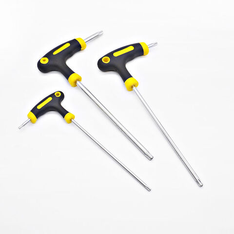 T handle Torx key wrench T20 T25 T27 T30 T40 T45 T50 T55 with security hole spanner star socket screw driver hand tools for sale at factory direct price