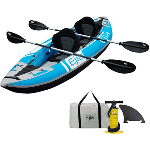 Ejia Inflatable Kayak 2-person Set Factory Price For Fishing Sit In Foot  Pedal Kayak With Rudder, Inflatable Rubber Kayak, Inflatable Kayak Drop  Stitch, Rowing Boats - Buy China Wholesale Plastic Kayak For