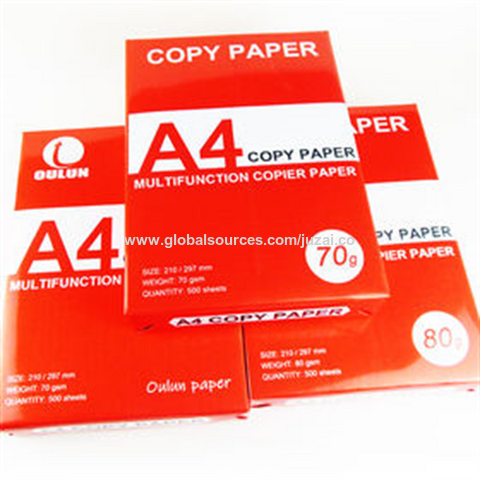Wholesale 70g A4 Size Color Printer Paper Made in China - China