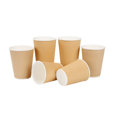 Custom 8oz/10oz/12oz/16oz/20oz White Hot Paper Cup - 50000 Pcs