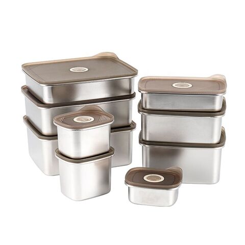 Food Storage Containers Stainless Steel Thermal Insulated Food Preservation Lunch Box Storage Container