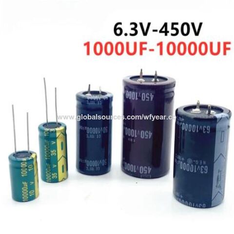 Condensadores electrolíticos de aluminio - plomo 100UF 35V 20% 105c (10  piezas)