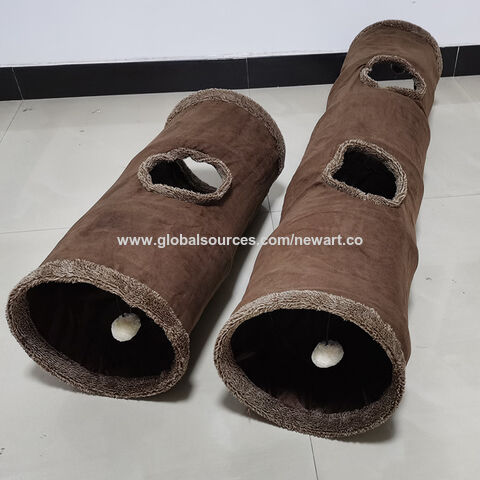 thumbnail image 2 of Cat Tunnel Toy 3-Way Foldable Pet Playhouse Crinkle Paper Bell Durable Oxford Cloth Animal Tunnel Kittens/Rabbits/Guinea Pigs 2 of 10