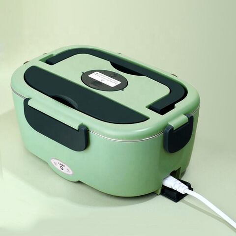 Boîte à Lunch Électrique 12V pour Voiture, Maison et Bureau, Chauffe-Plats en Acier Inoxydable 18/8, Boîte à Lunch Électrique de Cuisson en Gros