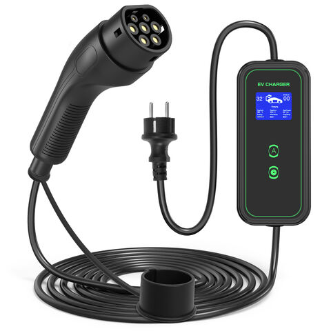 16A Electric Vehicle Level 2 Mode2 Cable EV Portable Charger with