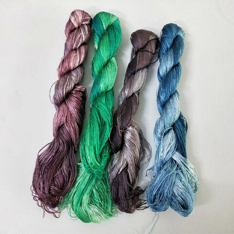 Gradient Thread Patch Luxury 100% Silk Thread Embroidery Gradient Color Silk Thread For ...
