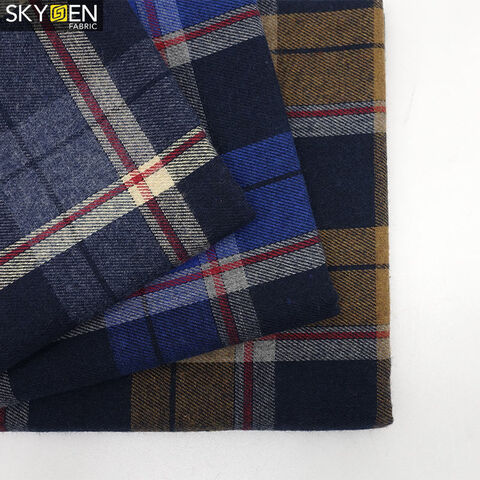 Skygen Checkered Woven 165 Gsm Men Women Cloth Soft Popular Cotton Brushed  Flannel Fabric - Buy China Wholesale Flannel Shirt Men S $2.5