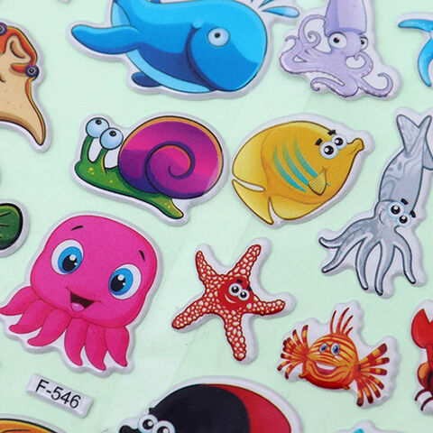 Custom Art Kids Cute Bubble Puffy Stickers - China Puffy and Sticker price