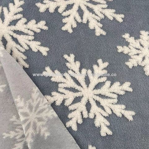 Buy Wholesale China Jacquard Sherpa Fleece Fabric 100% Polyester