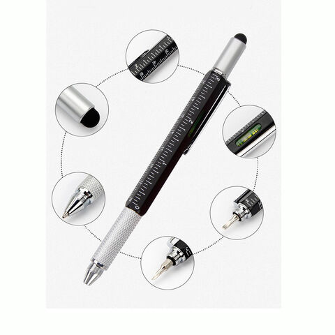 Buy Wholesale China Popular Multi Tool Pen Ballpoint Pen Ruler Spirit ...